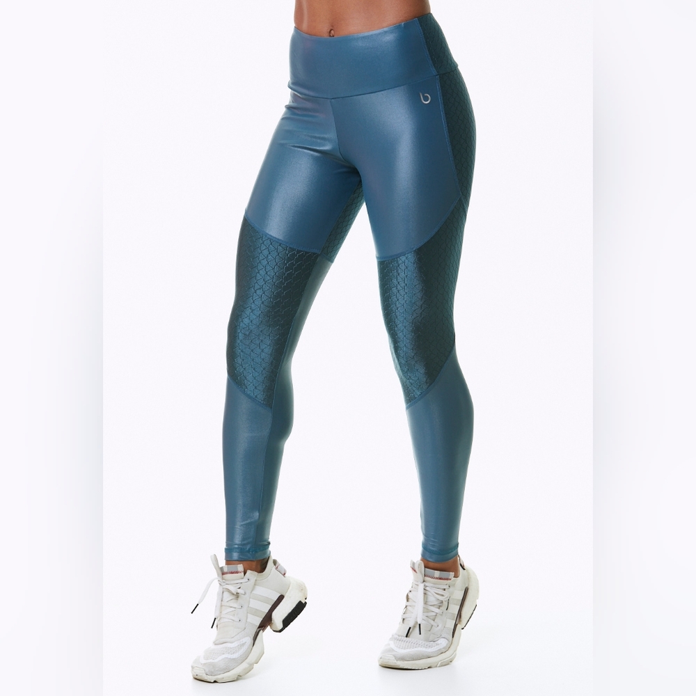 Women's Teal High-Waisted Leggings Booming